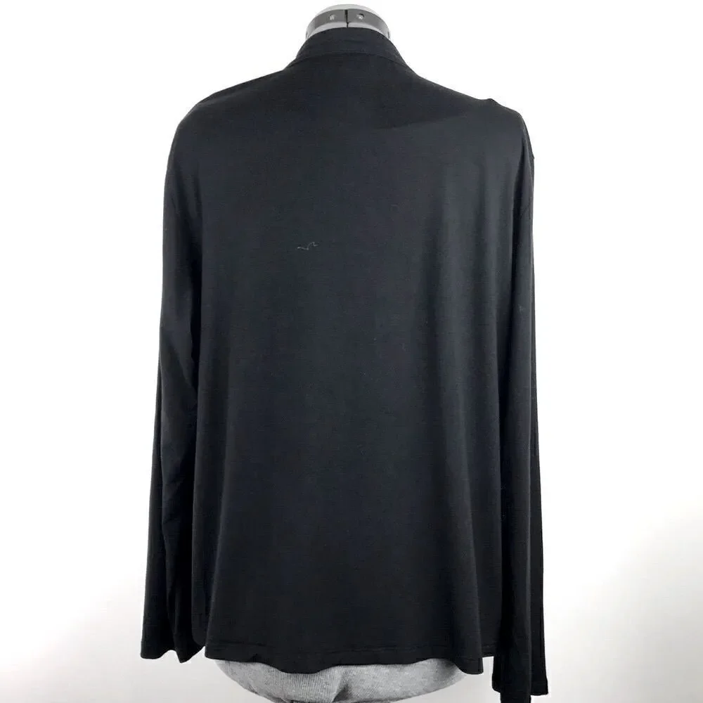 Luisa Viola Black Zip up Athleisure Jacket or Base Layer